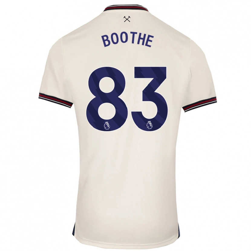 Danxen Dzieci Sebastian Boothe #83 Złamana Biel Wyjazdowa Koszulka 2025/26 Koszulki Klubowe