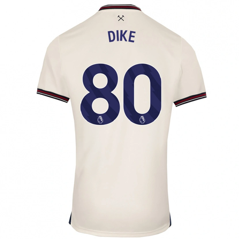 Danxen Dzieci Andre Dike #80 Złamana Biel Wyjazdowa Koszulka 2025/26 Koszulki Klubowe