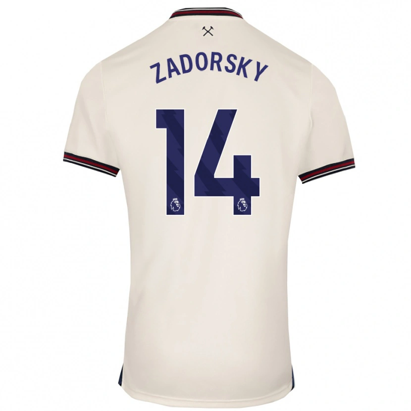 Danxen Dzieci Shelina Zadorsky #14 Złamana Biel Wyjazdowa Koszulka 2025/26 Koszulki Klubowe