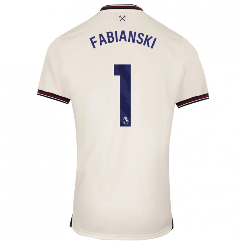 Danxen Dzieci Lukasz Fabianski #1 Złamana Biel Wyjazdowa Koszulka 2025/26 Koszulki Klubowe