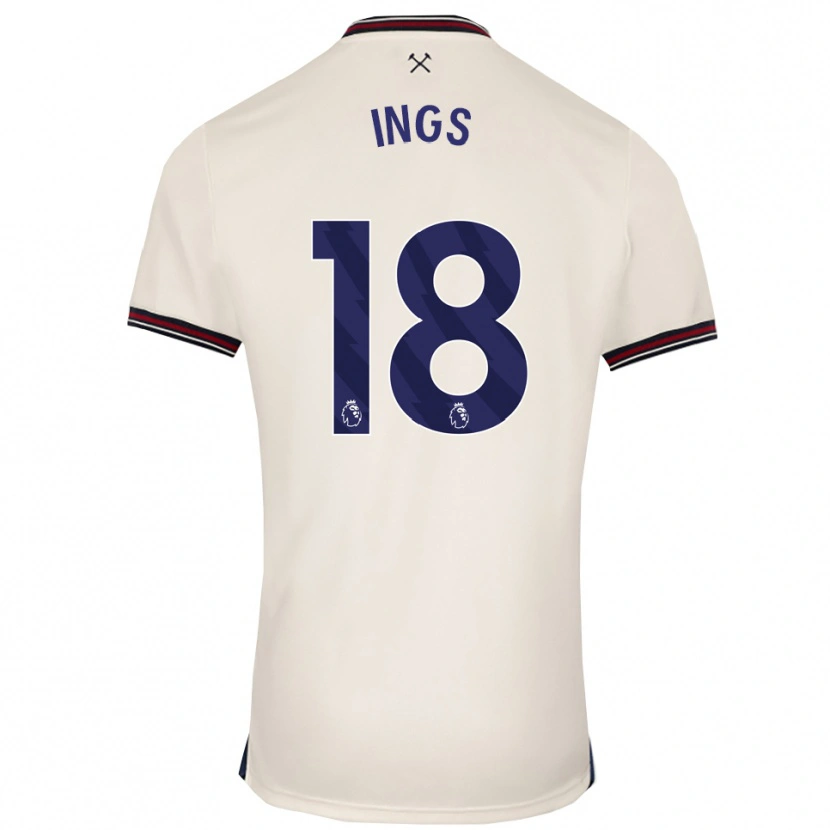 Danxen Dzieci Danny Ings #18 Złamana Biel Wyjazdowa Koszulka 2025/26 Koszulki Klubowe