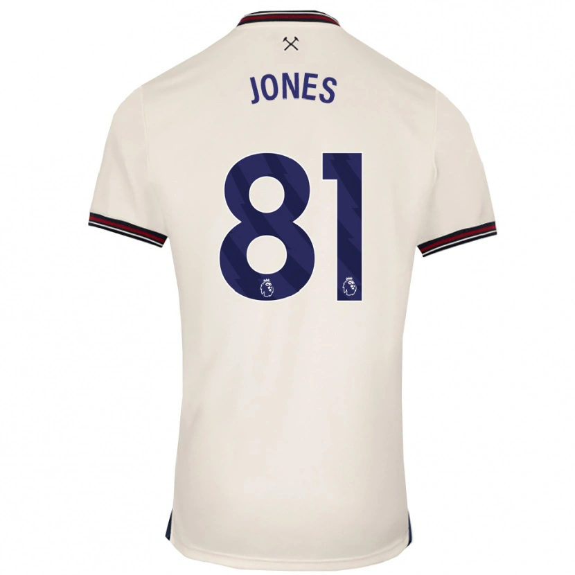 Danxen Dzieci Liam Jones #81 Złamana Biel Wyjazdowa Koszulka 2025/26 Koszulki Klubowe