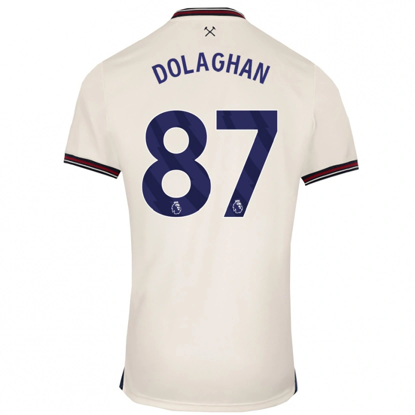 Danxen Dzieci Brad Dolaghan #87 Złamana Biel Wyjazdowa Koszulka 2025/26 Koszulki Klubowe