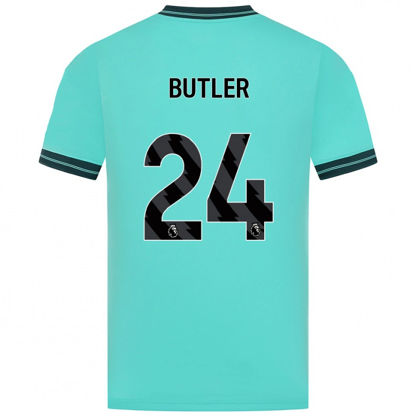 Danxen Dzieci Elli Butler #24 Błękitno-Zielony Wyjazdowa Koszulka 2025/26 Koszulki Klubowe
