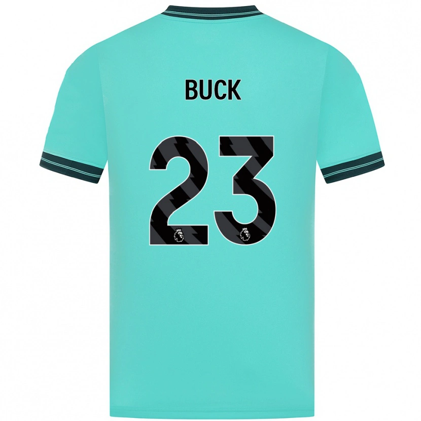 Danxen Dzieci Alex Buck #23 Błękitno-Zielony Wyjazdowa Koszulka 2025/26 Koszulki Klubowe