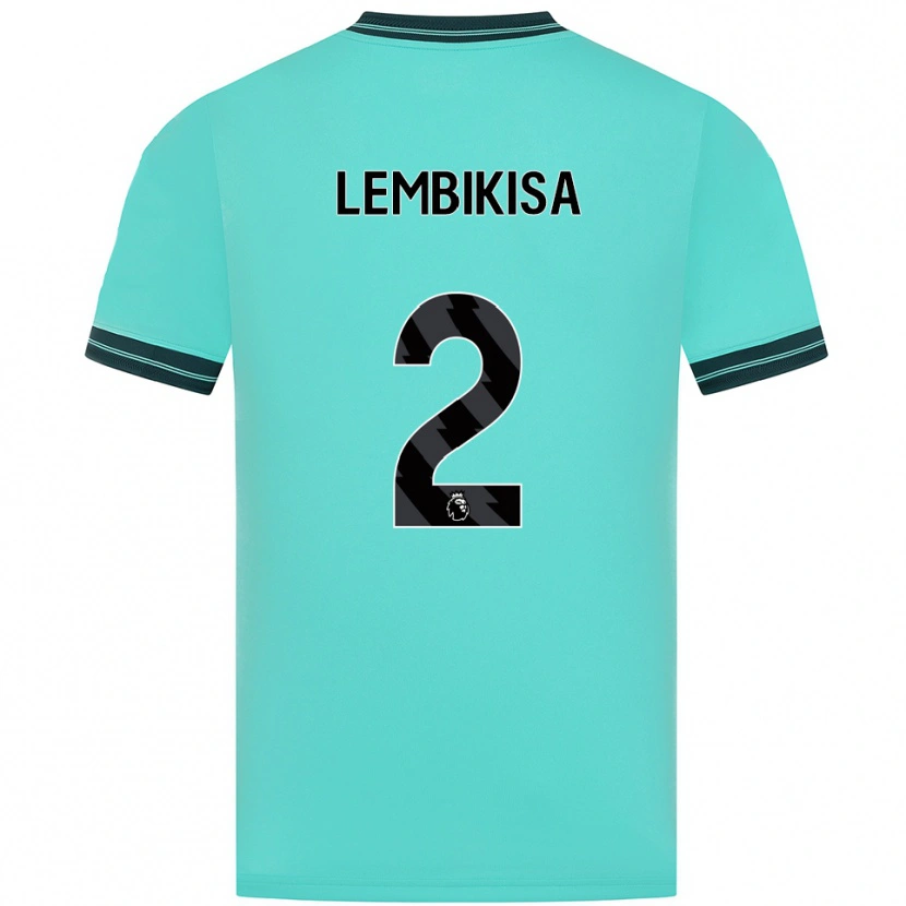 Danxen Dzieci Dexter Lembikisa #2 Błękitno-Zielony Wyjazdowa Koszulka 2025/26 Koszulki Klubowe