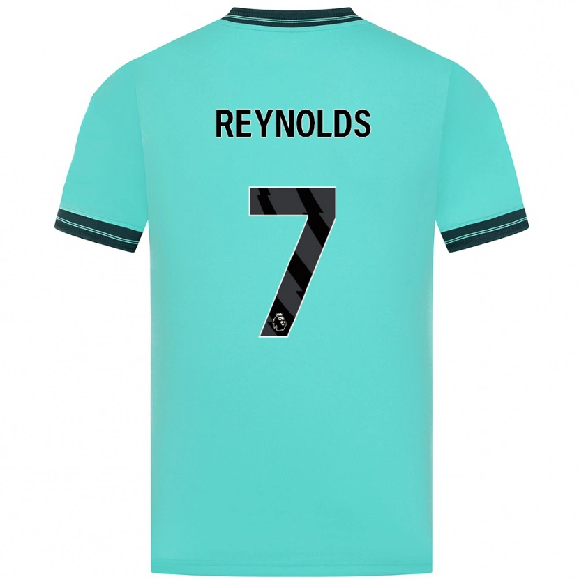 Danxen Dzieci Fabian Reynolds #7 Błękitno-Zielony Wyjazdowa Koszulka 2025/26 Koszulki Klubowe