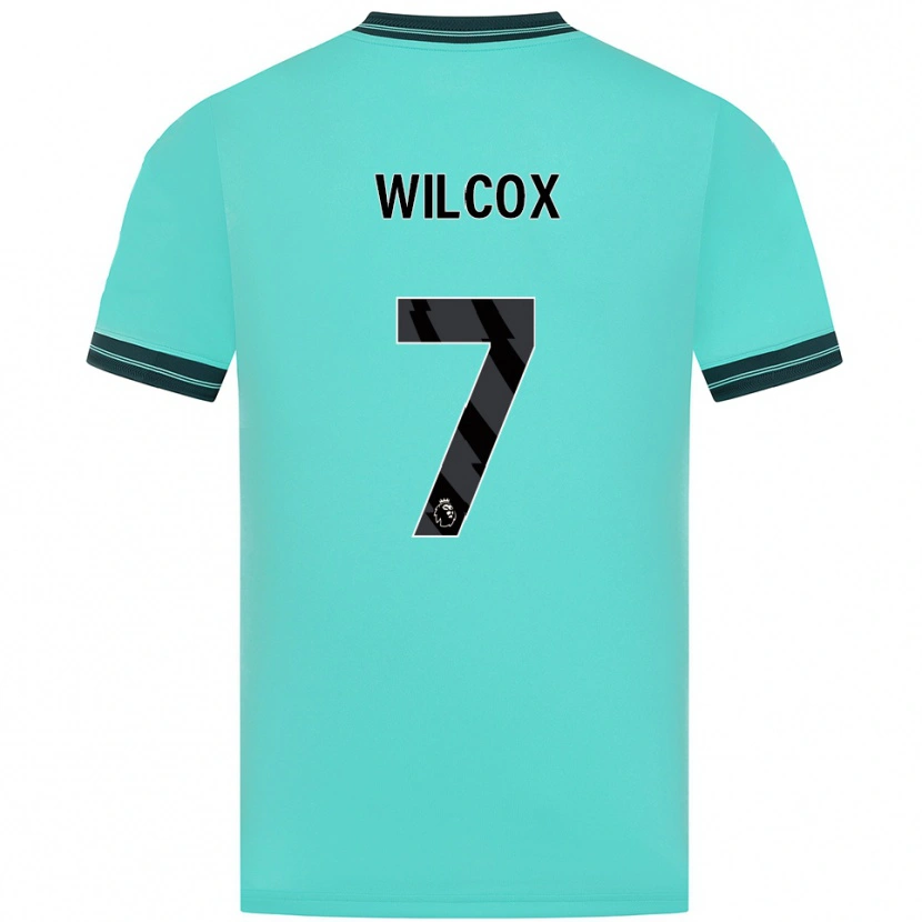 Danxen Dzieci Jake Wilcox #7 Błękitno-Zielony Wyjazdowa Koszulka 2025/26 Koszulki Klubowe
