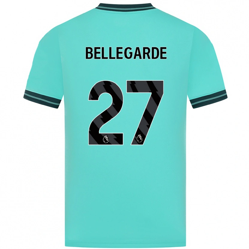 Danxen Dzieci Jean-Ricner Bellegarde #27 Błękitno-Zielony Wyjazdowa Koszulka 2025/26 Koszulki Klubowe