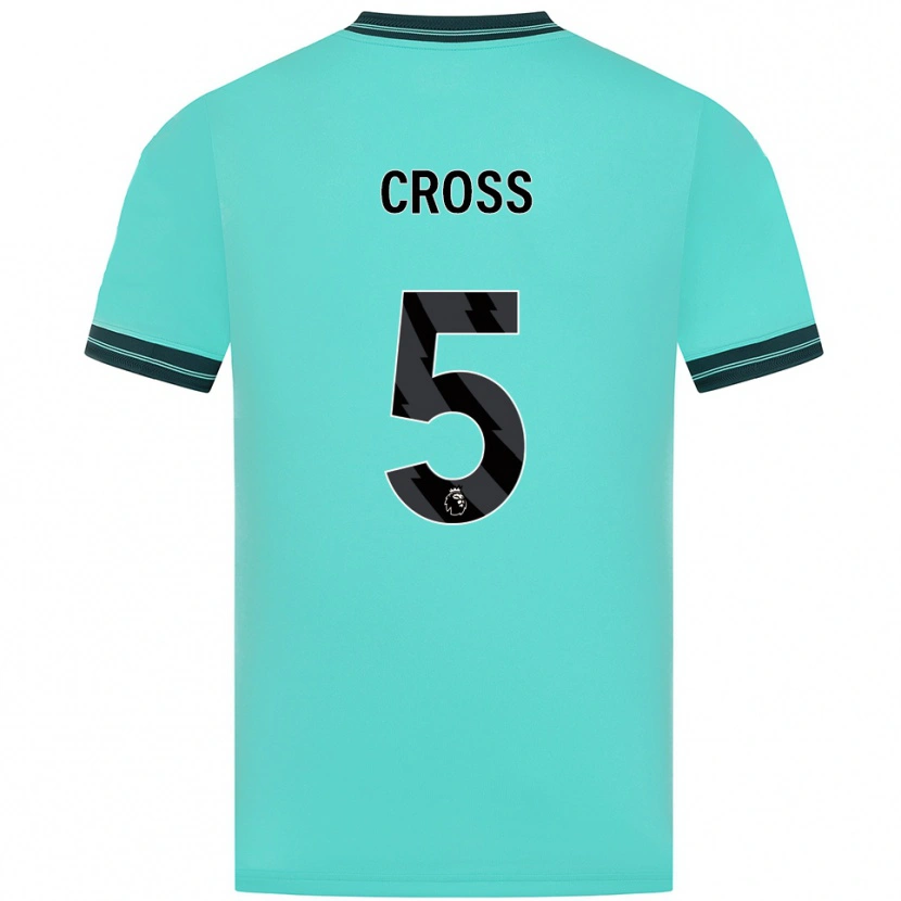 Danxen Dzieci Emma Cross #5 Błękitno-Zielony Wyjazdowa Koszulka 2025/26 Koszulki Klubowe