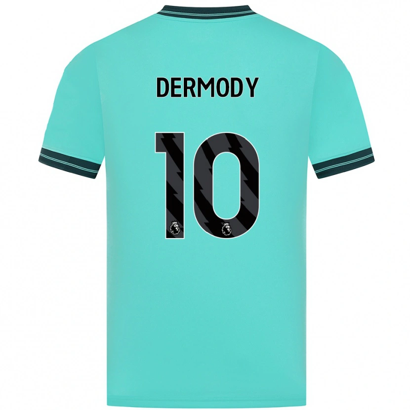 Danxen Dzieci Helen Dermody #10 Błękitno-Zielony Wyjazdowa Koszulka 2025/26 Koszulki Klubowe