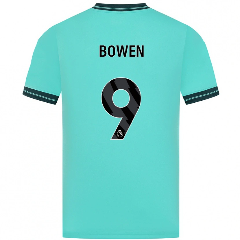 Danxen Dzieci Reiss Bowen #9 Błękitno-Zielony Wyjazdowa Koszulka 2025/26 Koszulki Klubowe