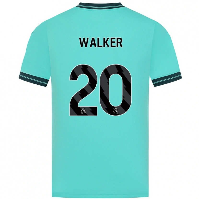 Danxen Dzieci Lowri Walker #20 Błękitno-Zielony Wyjazdowa Koszulka 2025/26 Koszulki Klubowe