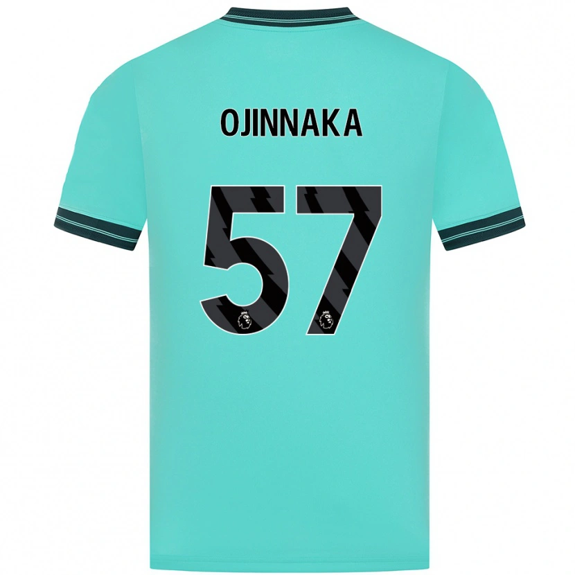 Danxen Dzieci Temple Ojinnaka #57 Błękitno-Zielony Wyjazdowa Koszulka 2025/26 Koszulki Klubowe