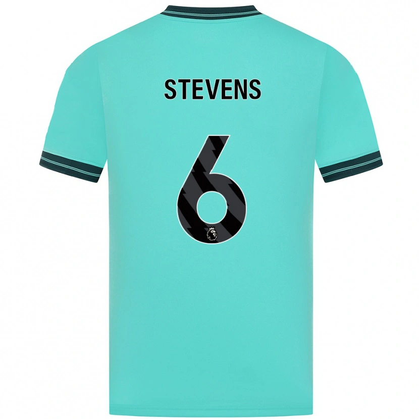 Danxen Dzieci Mason Stevens #6 Błękitno-Zielony Wyjazdowa Koszulka 2025/26 Koszulki Klubowe