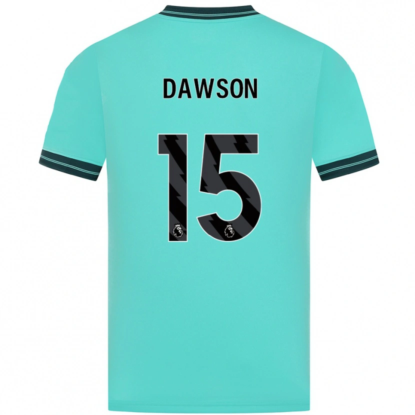 Danxen Dzieci Craig Dawson #15 Błękitno-Zielony Wyjazdowa Koszulka 2025/26 Koszulki Klubowe