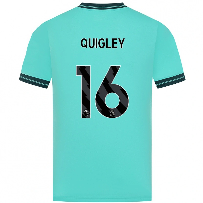 Danxen Dzieci Racheal Quigley #16 Błękitno-Zielony Wyjazdowa Koszulka 2025/26 Koszulki Klubowe
