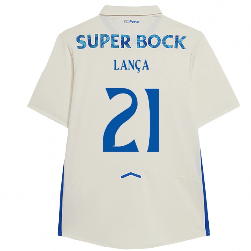 Danxen Dzieci Gabriel Lança #21 Biało-Niebieski Trzeci Komplet Koszulka 2025/26 Koszulki Klubowe