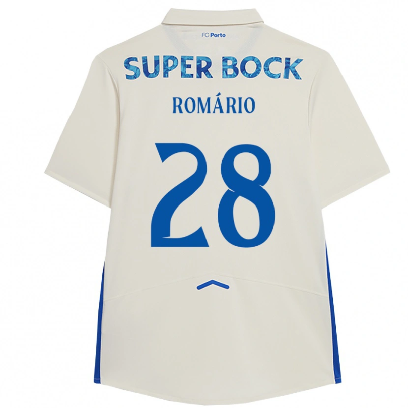 Danxen Dzieci Romário Baró #28 Biało-Niebieski Trzeci Komplet Koszulka 2025/26 Koszulki Klubowe