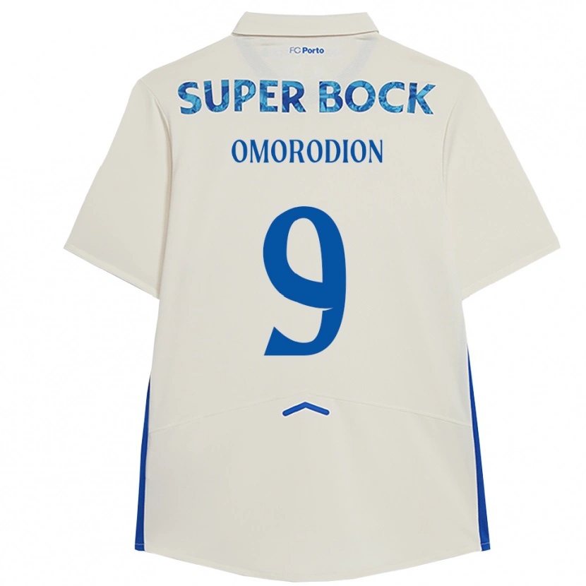 Danxen Dzieci Samu Aghehowa #9 Biało-Niebieski Trzeci Komplet Koszulka 2025/26 Koszulki Klubowe