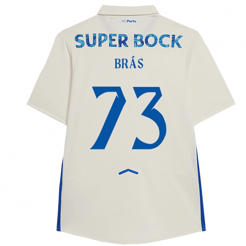 Danxen Dzieci Gabriel Brás #73 Biało-Niebieski Trzeci Komplet Koszulka 2025/26 Koszulki Klubowe