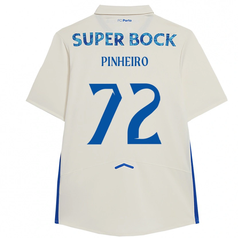 Danxen Dzieci Rodrigo Pinheiro #72 Biało-Niebieski Trzeci Komplet Koszulka 2025/26 Koszulki Klubowe