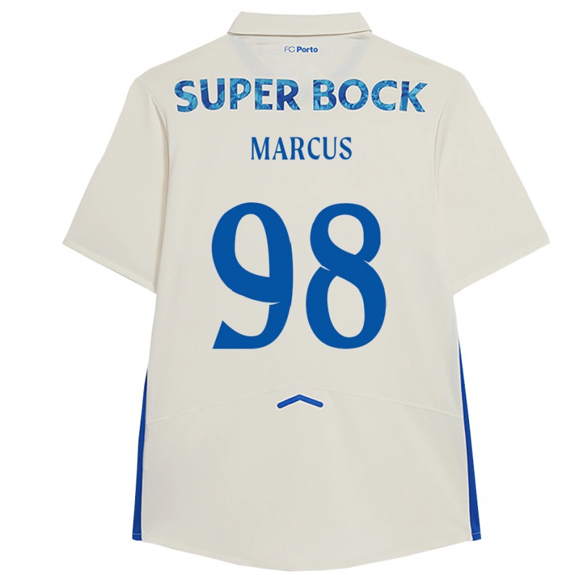 Danxen Dzieci Abraham Marcus #98 Biało-Niebieski Trzeci Komplet Koszulka 2025/26 Koszulki Klubowe