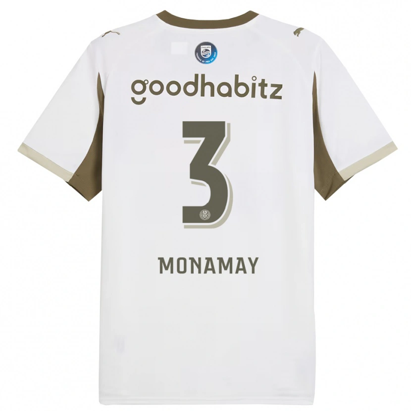 Danxen Dzieci Madi Monamay #3 Biało-Szary Trzeci Komplet Koszulka 2025/26 Koszulki Klubowe