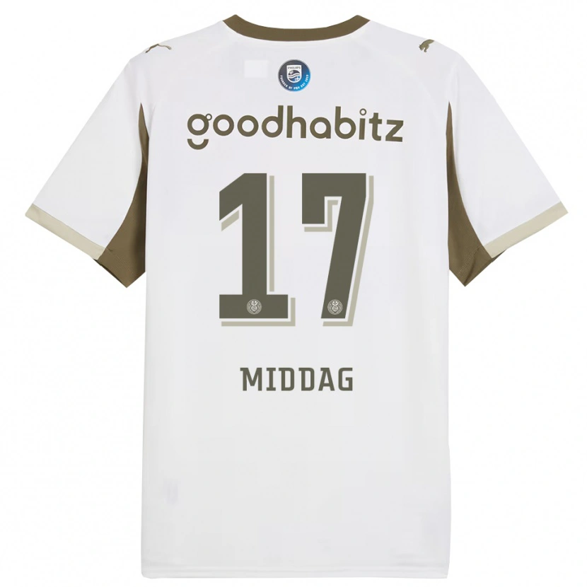 Danxen Dzieci Isai Middag #17 Biało-Szary Trzeci Komplet Koszulka 2025/26 Koszulki Klubowe