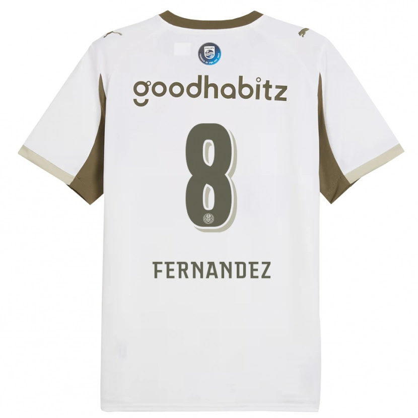 Danxen Dzieci Noah Fernandez #8 Biało-Szary Trzeci Komplet Koszulka 2025/26 Koszulki Klubowe