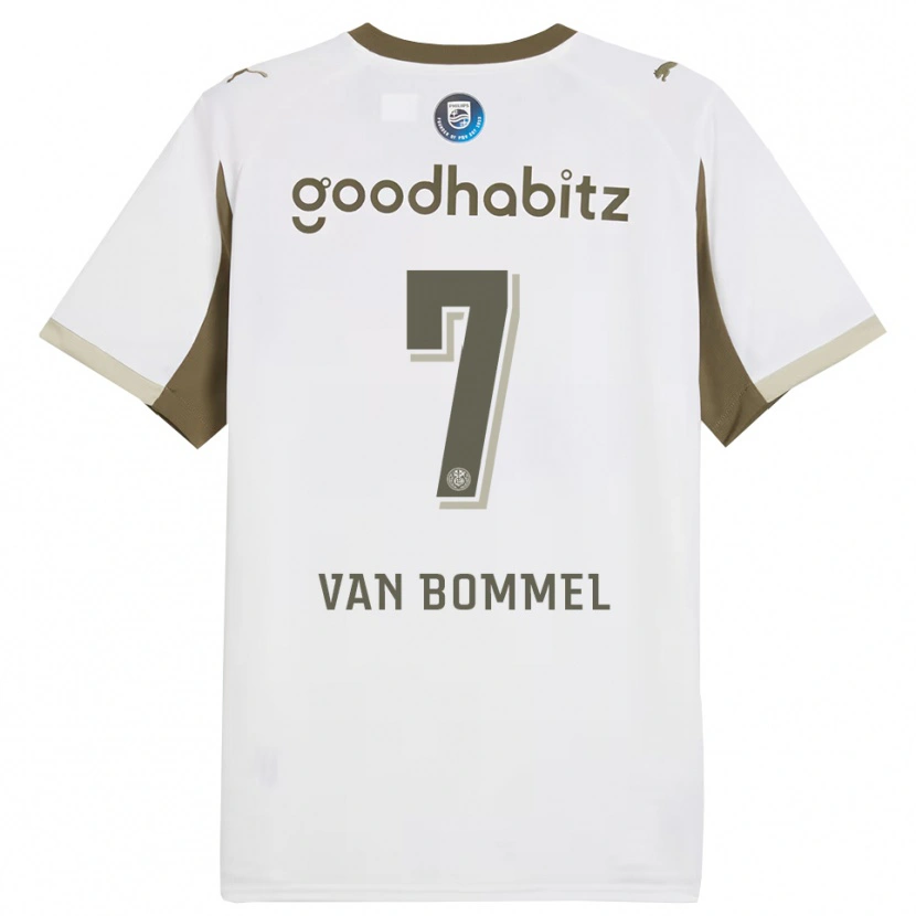 Danxen Dzieci Ruben Van Bommel #7 Biało-Szary Trzeci Komplet Koszulka 2025/26 Koszulki Klubowe
