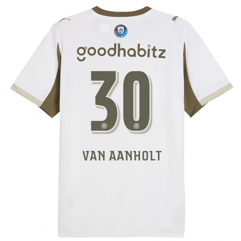 Danxen Dzieci Patrick Van Aanholt #30 Biało-Szary Trzeci Komplet Koszulka 2025/26 Koszulki Klubowe