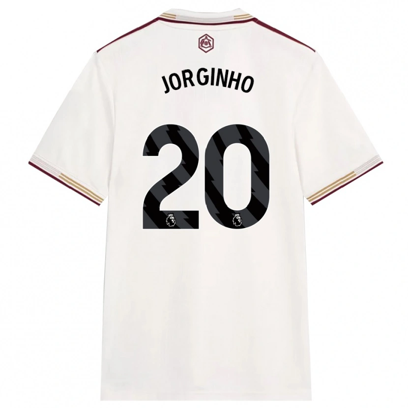 Danxen Dzieci Jorginho #20 Złamana Biel Burgund Trzeci Komplet Koszulka 2025/26 Koszulki Klubowe
