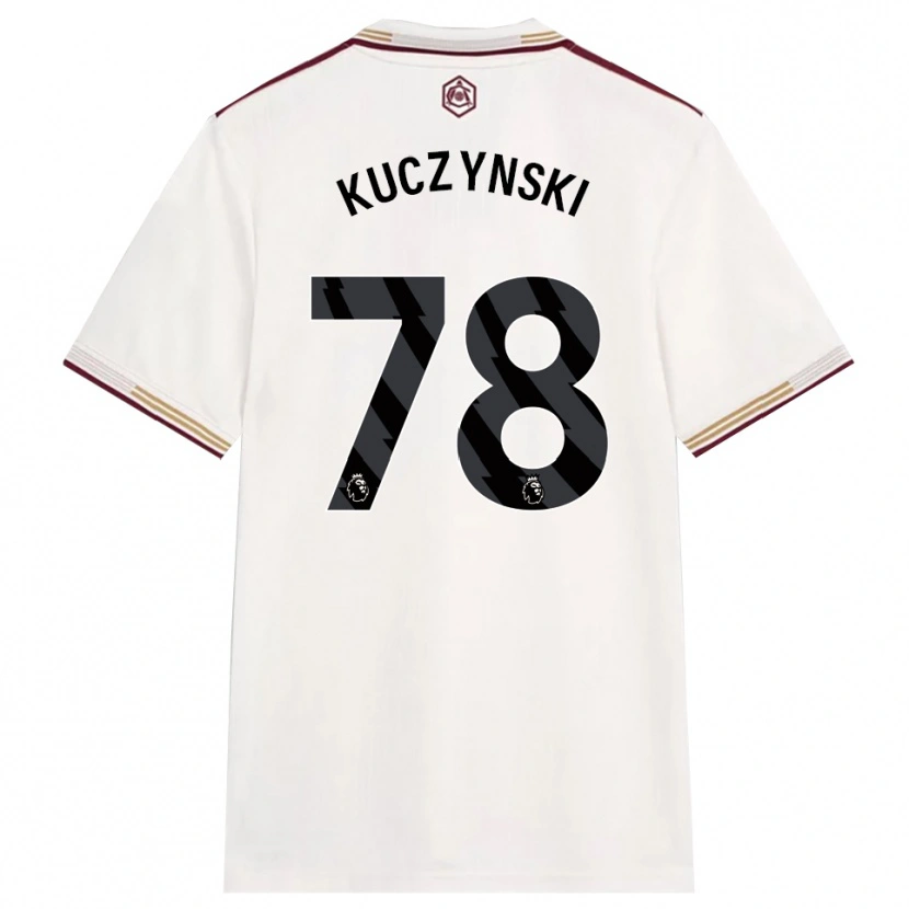 Danxen Dzieci Max Kuczynski #78 Złamana Biel Burgund Trzeci Komplet Koszulka 2025/26 Koszulki Klubowe