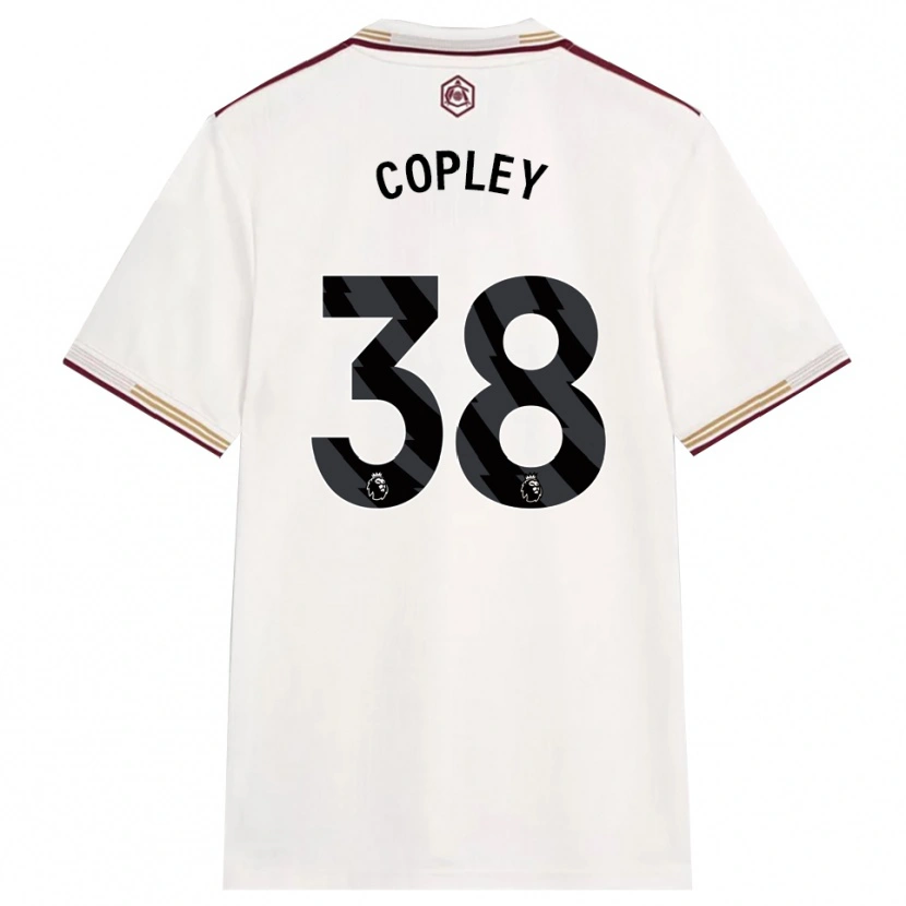Danxen Dzieci Louie Copley #38 Złamana Biel Burgund Trzeci Komplet Koszulka 2025/26 Koszulki Klubowe