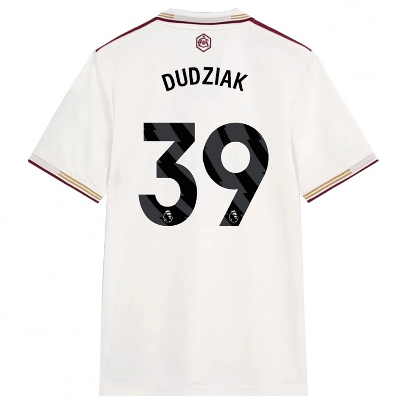 Danxen Dzieci Harrison Dudziak #39 Złamana Biel Burgund Trzeci Komplet Koszulka 2025/26 Koszulki Klubowe