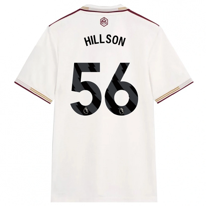 Danxen Dzieci James Hillson #56 Złamana Biel Burgund Trzeci Komplet Koszulka 2025/26 Koszulki Klubowe