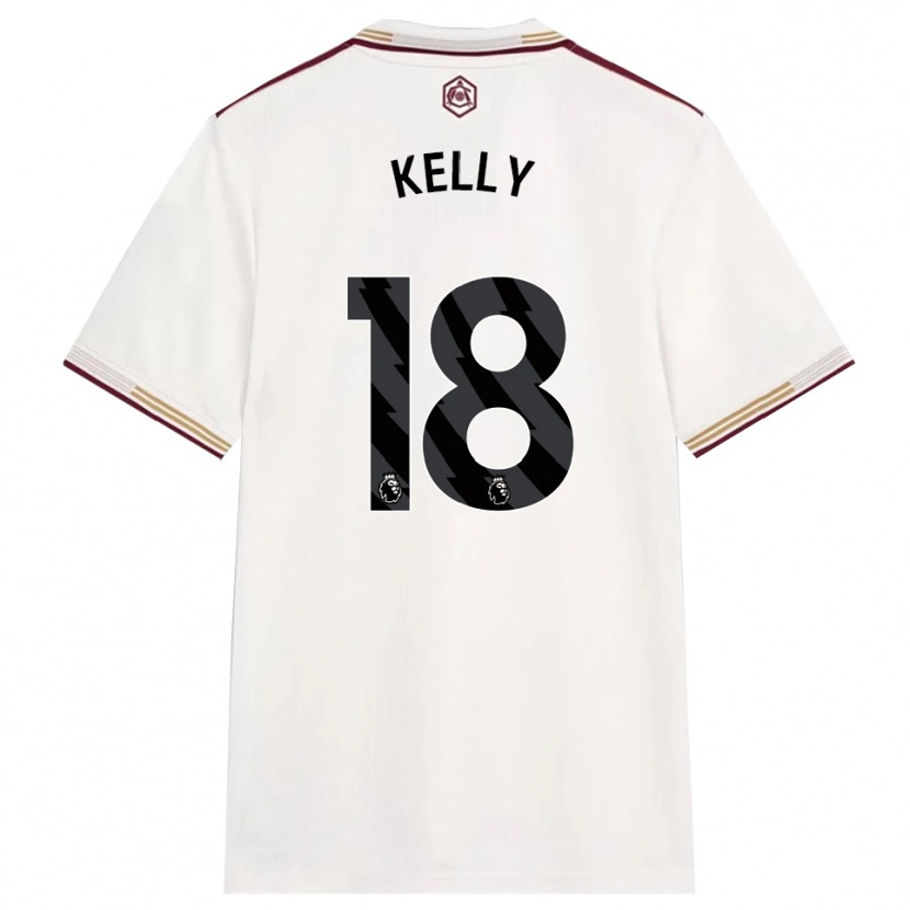 Danxen Dzieci Chloe Kelly #18 Złamana Biel Burgund Trzeci Komplet Koszulka 2025/26 Koszulki Klubowe