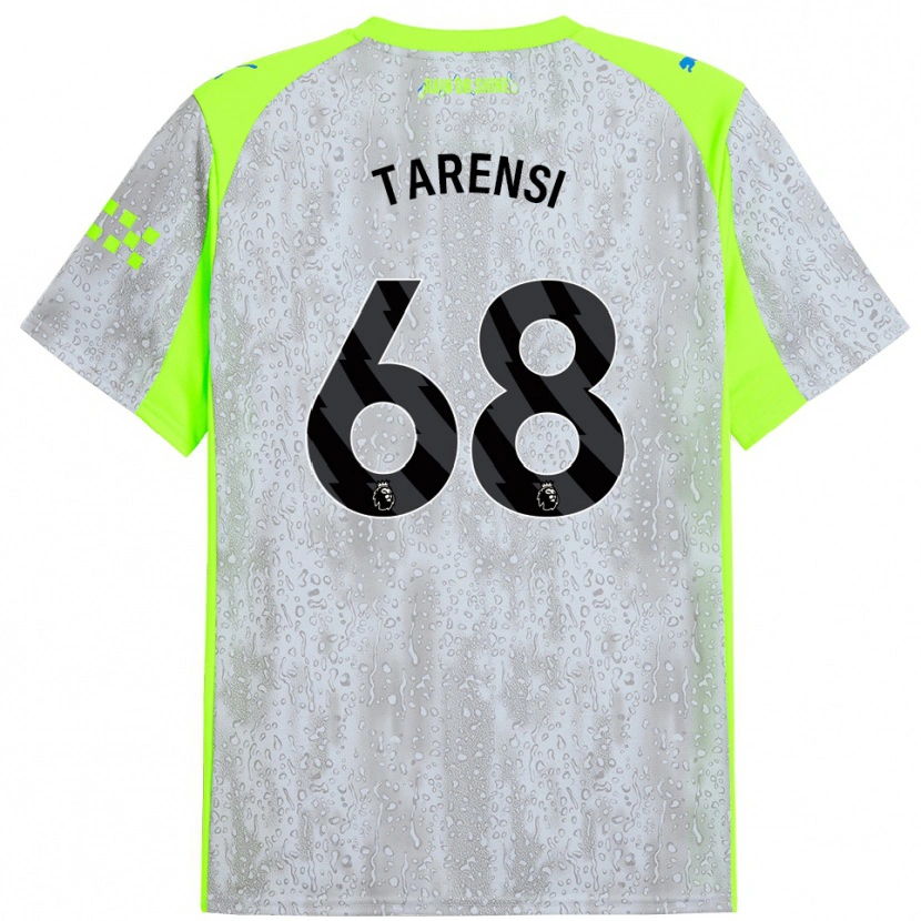 Danxen Dzieci Oscar Tarensi #68 Szaro-Żółty Trzeci Komplet Koszulka 2025/26 Koszulki Klubowe