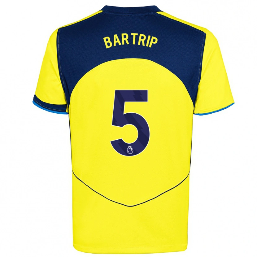 Danxen Dzieci Molly Bartrip #5 Żółto-Granatowy Trzeci Komplet Koszulka 2025/26 Koszulki Klubowe