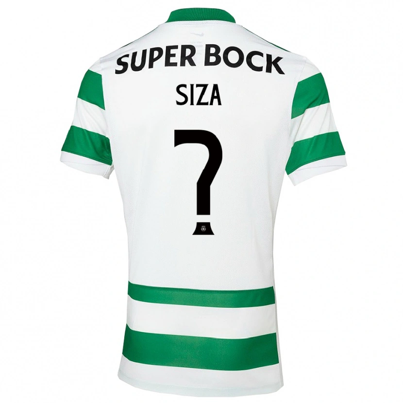 Danxen Męski Sergio Siza #0 Zielono-Biały Domowa Koszulka 2025/26 Koszulki Klubowe
