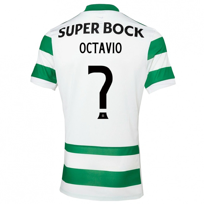 Danxen Męski Tiago Octávio #0 Zielono-Biały Domowa Koszulka 2025/26 Koszulki Klubowe