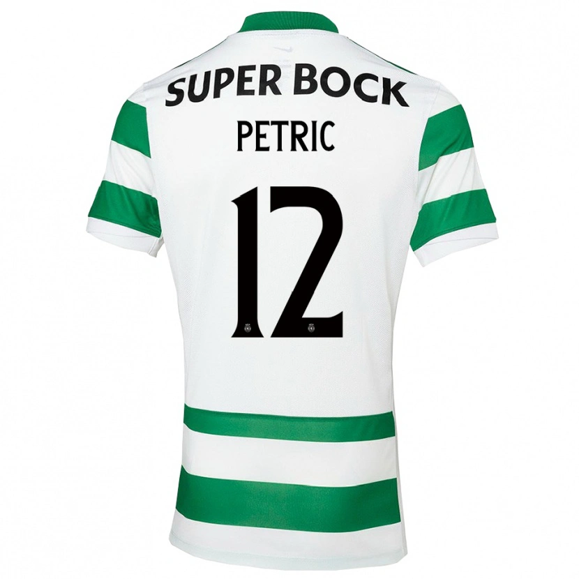 Danxen Męski Luka Petric #12 Zielono-Biały Domowa Koszulka 2025/26 Koszulki Klubowe
