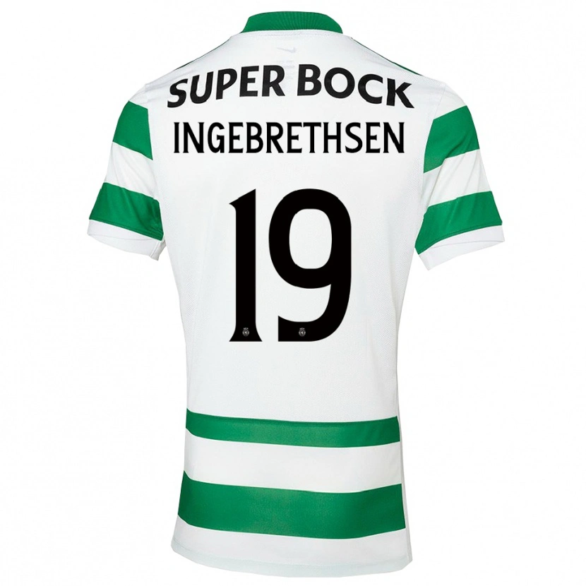 Danxen Męski Erik Ingebrethsen #19 Zielono-Biały Domowa Koszulka 2025/26 Koszulki Klubowe
