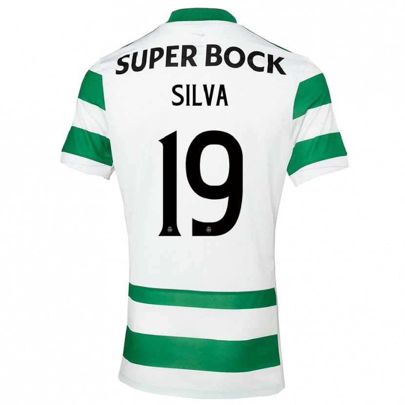 Danxen Męski Diana Silva #19 Zielono-Biały Domowa Koszulka 2025/26 Koszulki Klubowe