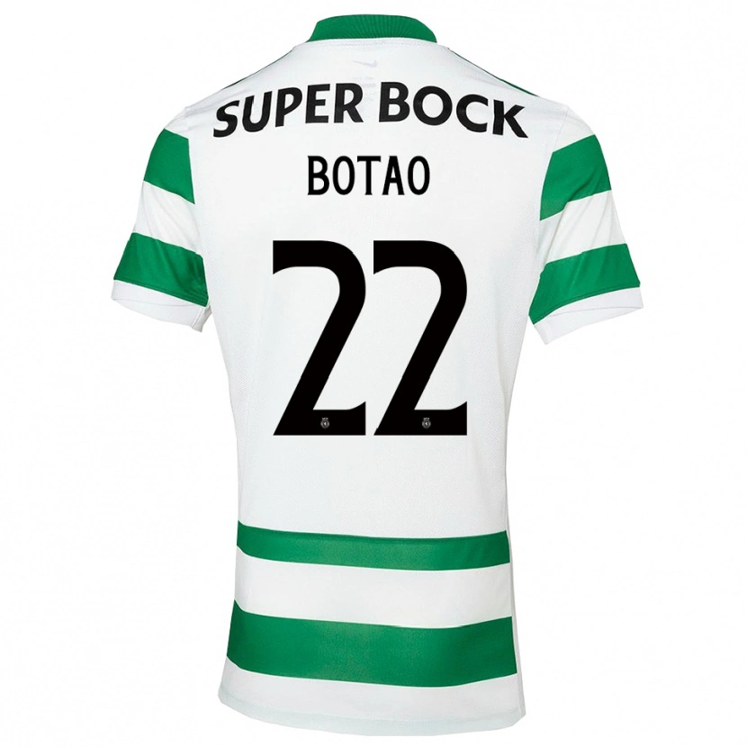 Danxen Męski Martim Botão #22 Zielono-Biały Domowa Koszulka 2025/26 Koszulki Klubowe