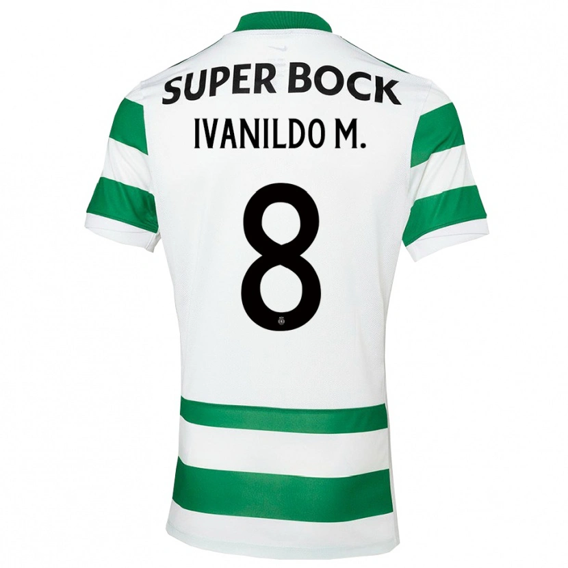 Danxen Męski Ivanildo #8 Zielono-Biały Domowa Koszulka 2025/26 Koszulki Klubowe
