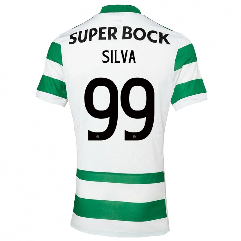 Danxen Męski Francisco Silva #99 Zielono-Biały Domowa Koszulka 2025/26 Koszulki Klubowe