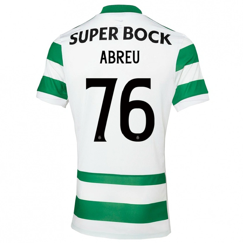 Danxen Męski Diogo Abreu #76 Zielono-Biały Domowa Koszulka 2025/26 Koszulki Klubowe