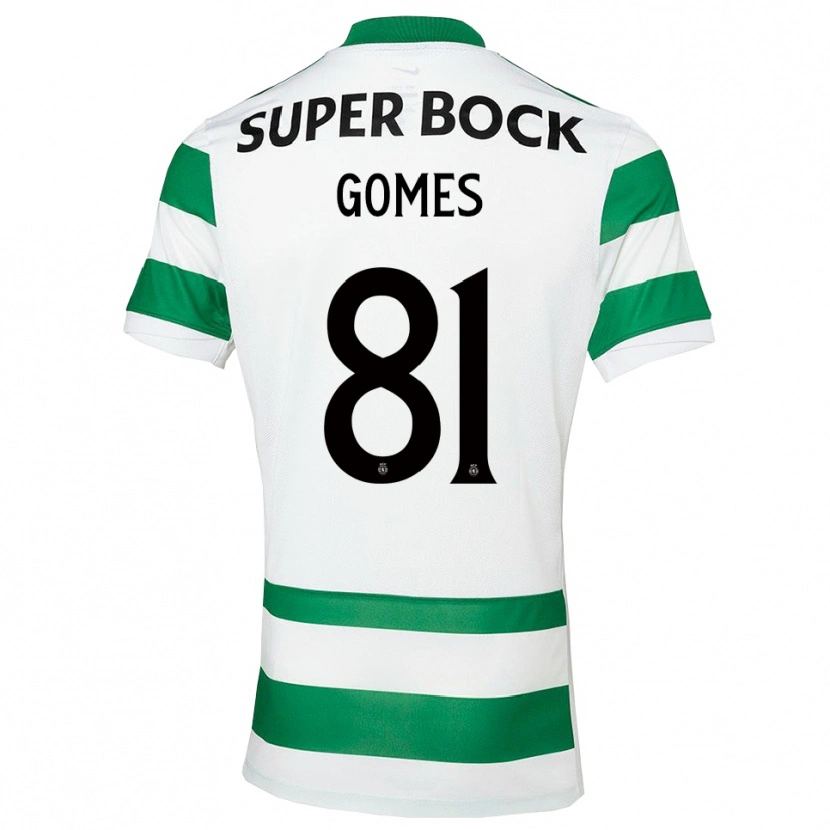 Danxen Męski Salvador Gomes #81 Zielono-Biały Domowa Koszulka 2025/26 Koszulki Klubowe